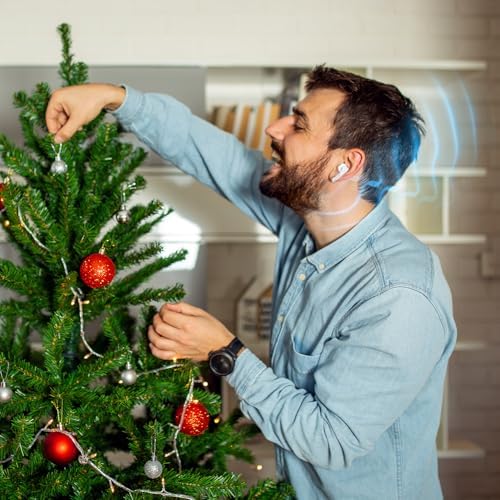 Cambridge Soundworks Oont Z True Wireless Earbuds with Active Noise Cancelling – Bluetooth 5.0 for Superior Sound Quality, Sweatproof Design, and Compact Charging Case – Immersive Audio Experience with Built-in Microphone (White)