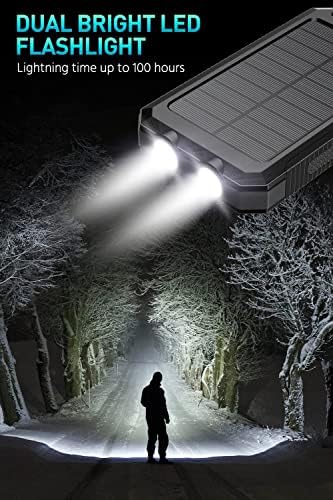 Ultimate 36,800 m Ah Solar-Powered Waterproof Charger – Dual QC 3.0 Fast Charging Power Bank with Built-in Flashlight for Smartphones and Electronics – Reliable Outdoor Companion in Deep Orange – Unmatched Durability for Travel, Camping, and Emergency Use – Enhanced Device Compatibility and Performance