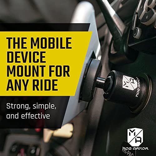 Mob Armor Magnetic Phone Mount Plates – High-Strength Adhesive Steel Discs for Ultimate Hands-Free Navigation & Car Mount Compatibility – 2-Pack Black Vehicle Accessory for Effortless Device Attachment