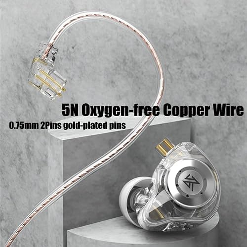 KZ EDX PRO Hi-Fi Wired Earbuds: Premium In-Ear Monitors with 10 mm Dynamic Driver for Rich Bass & Unmatched Comfort – Detachable Cable for Seamless Connectivity & Superior Audio Experience – Ideal for Audiophiles and Daily Listeners