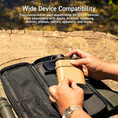 ELECOM NESTOUT 15000 m Ah Rugged Power Bank – Waterproof IP67 Outdoor Charger with 32 W USB-C Fast Charging PD, Durable Shockproof Design for Hiking, Camping, and Travel – Universal Compatibility for i Phone, Tablets, and More