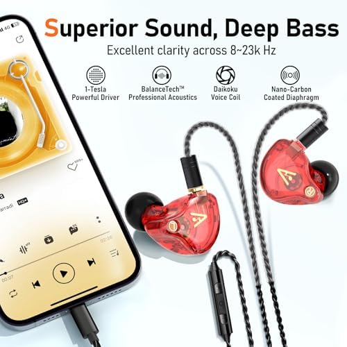 Unleash Exceptional Sound Quality with Vibes 202 MC USB-C Wired Earbuds: Premium Hi-Fi Audio, Advanced Noise Isolation, Ergonomic Comfort for i Phone 15/16 – Built-In Microphone for Effortless Communication & Durable Silver-Plated Cable – Includes Portable Case for On-the-Go Convenience
