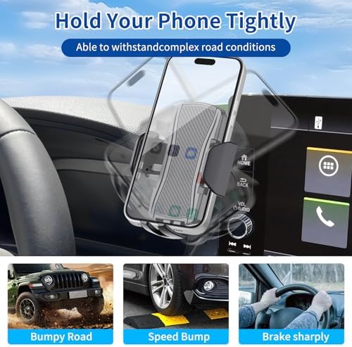 Car Phone Mount Fit for Honda HR-V 2023 2024 2025 Phone Holder Navigation, for HRV Cellphone Mobile Cradle Auto Accessories Bracket Anti-Shake, 360 Degree Rotation, Compatible for All Cell Phones – Enhanced Compatibility and Speed