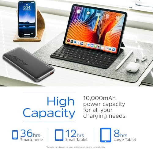 Energizer 20000 m Ah Fast Charging Portable Power Bank with 22.5 W PD3.0 – Versatile USB-C Battery Pack for i Phone 16/15/14/13/12, Samsung S23/S22, and Android Devices – Travel-Ready Design for Reliable On-the-Go Charging
