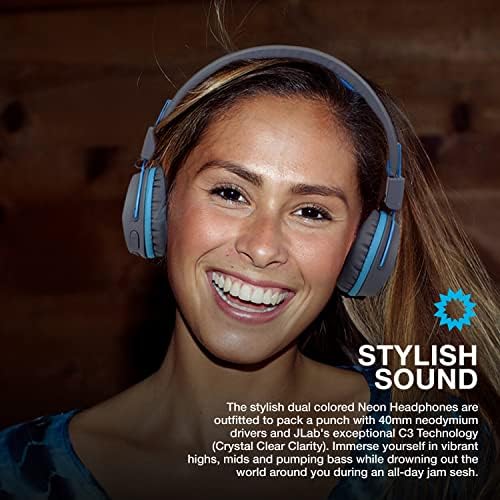 Discover the JLab Neon Folding On-Ear Headphones in Black – Your Ultimate Audio Companion for Travel and Daily Use | Lightweight Design with Tangle-Free Cord for Effortless Portability | Advanced Noise Isolation Technology for Uninterrupted Listening | Powered by 40 mm Neodymium Drivers for Rich, Crystal-Clear Sound | Ergonomic Fit with Plush Cushions for Extended Comfort | Perfect for Music Lovers, Commuters, and Home Relaxation
