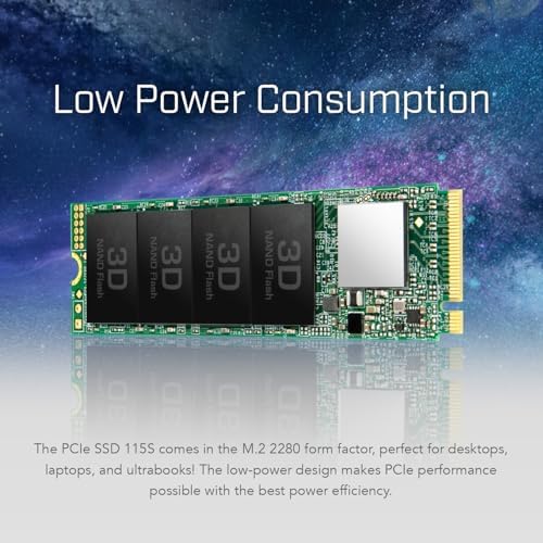 Elevate Your Computing Experience with the Transcend 256 GB M.2 2280 SSD – Achieve Lightning-Fast Speeds of Up to 1,600 MB/s for Seamless Gaming and Multitasking, Featuring PCIe NVMe Gen3 x4 Compatibility, 3 D TLC NAND Technology for Enhanced Durability, and Intelligent LDPC Error Correction for Unmatched Data Integrity. Perfect Upgrade for Ultrabooks, Laptops, and Desktops!