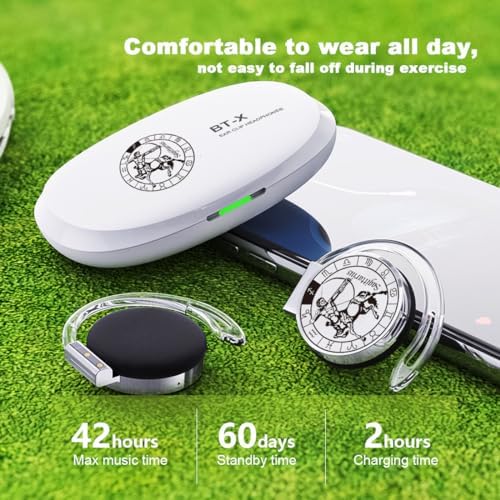 Discover the Ultimate Bluetooth V5.3 On-Ear Headphones for Active Lifestyles – Innovative Open Ear Design with Secure Earhooks, Featuring Advanced Noise Cancelling Technology and Extended Battery Life – Perfect Gift for Virgo Constellation Lovers and Music Aficionados – Enjoy Immersive Sound Quality Anywhere You Go