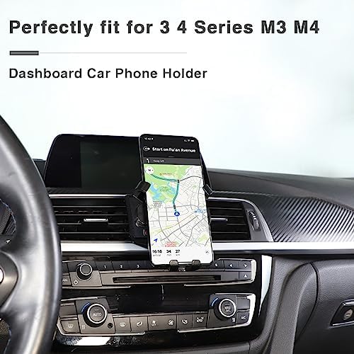 LLKUANG BMW-Specific 360-Degree Magnetic Phone Mount – Premium Car Holder for 3 & 4 Series M3 M4 F30 F31 F32 F33 F34 F36 F80 F82 F83 – Elevate Navigation & Hands-Free Communication with Secure, Stylish Dashboard Integration