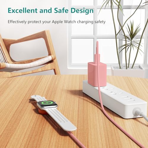 Revolutionary 2-in-1 Magnetic USB-C Charger for Apple Watch & i Phone – 3 ft Fast Charging Cable for Series Ultra/9/8/7/6/SE/SE2/5 & i Phone 14/13/12/11 Pro/Pro Max – Ultimate Convenience, Enhanced Compatibility, and Robust Durability for Modern Tech Users