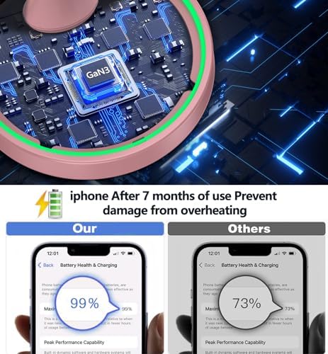Efficient Magnetic Wireless Charging Stand – 15 W Fast Mag Safe Charger for i Phone 16 Series & Earlier, Sleep-Friendly Indicator Light, Sleek Design, Enhanced Compatibility & Quick Charge for Air Pods – Ultimate Cordless Convenience