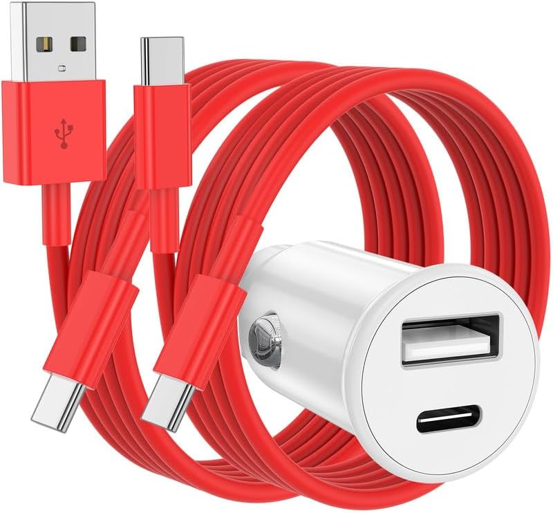 High-Power USB C Car Charger for i Phone 16 & 15 Series – 40 W Dual Port Fast Charging Adapter with 3 FT USB-C to C & A to C Cables – Versatile Compatibility for i Pad, Samsung, and More – Compact Design for On-the-Go Convenience and Enhanced Safety Features