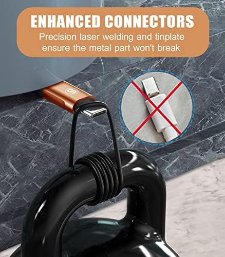 sweguard 3.1 A Fast Charging USB Type C Cable – 2 Pack 6.6 ft Nylon Braided Charger for Samsung Galaxy, LG, Moto, PS5 – Durable, Tangle-Free, High-Speed Data Sync – Ultimate Compatibility and Convenience in Pink