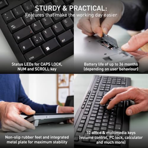 CHERRY Stream TKL Wired USB Keyboard – Compact Silent Keystroke Design for Enhanced Office Productivity and Ergonomic Comfort – Ideal for Professionals and Minimalist Workspaces