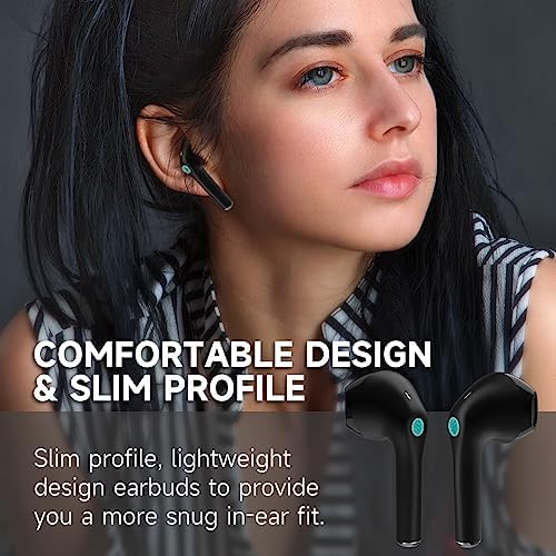 Premium Wireless Earbuds with Bluetooth 5.3 – 1 Hora Sports Headphones Offering Deep Bass Sound and Extended Battery Life, Ergonomic In-Ear Design for Active Lifestyles – Compatible with i Phone, Android, Tablets, and Laptops – Superior Audio Experience in a Compact Charging Case
