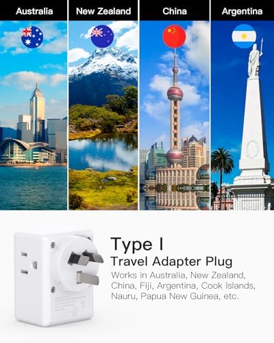 Universal European Travel Power Adapter with Dual USB-C Charging Ports – 3 Outlet Type E/F Plug for Effortless Device Connectivity in France, Portugal, Germany, and Beyond – Essential Travel Companion for Seamless Power and Fast Charging on Your European Adventures