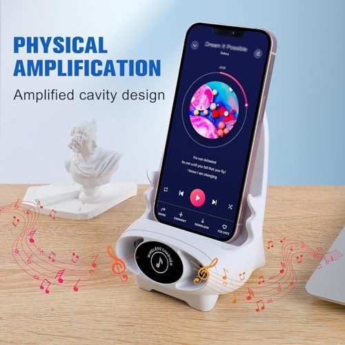 Innovative 3-in-1 Portable Mini Chair Wireless Charger with Ergonomic Phone Holder and Integrated Speaker – Fast Charging Solution for All Smartphones – Perfect Tech Gift for Modern Lifestyles and On-the-Go Connectivity