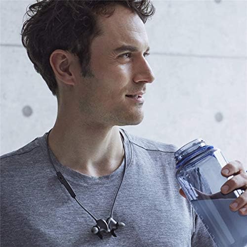 Audio-Technica ATH-SPORT90 BTBK Sonic Sport Wireless Earbuds – Premium Bluetooth In-Ear Headphones for Active Lifestyles with Enhanced Durability and Comfort