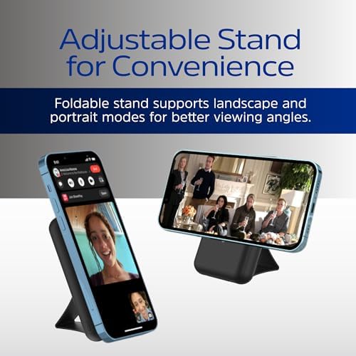 Experience Unmatched Charging Freedom with Energizer 10,000 m Ah Magnetic Wireless Power Bank – 15 W Wireless & 22.5 W USB-C PD Fast Charging, Foldable Stand for Effortless Use – Ultimate Compatibility for i Phone 16/15/14/13/12, i Pad & Samsung Devices – Travel-Ready Portable Battery Pack for Modern Life