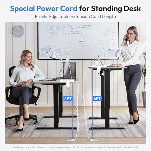 NTONPOWER 12-in-1 Desk Power Strip with 10 ft Extension Cord – 9 AC Outlets & 3 USB Fast Charging Ports, 1200 J Surge Protection, Wall or Desk Edge Mountable for Optimal Workspace Efficiency, Compatible with 2.68″ Tabletops – Enhance Your Productivity & Device Safety