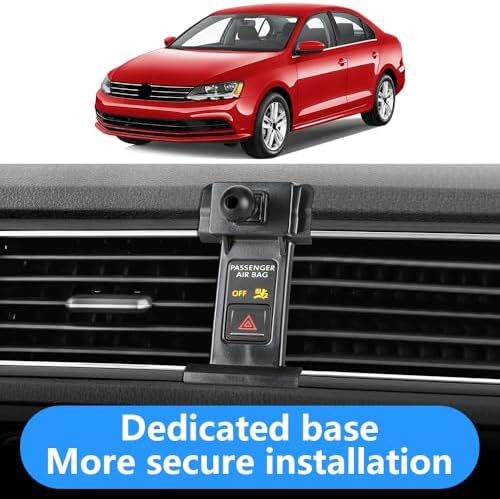 Car Phone Holder for Volkswagen Jetta 2011 2012 2013 2014 2015 2016 2017 2018 and VW Jetta GLI 2011-2018 Auto Accessories Best Cell Phones Mount Cellphone Mobile Cradle Charging Screen Stand – Enhanced Compatibility and Speed
