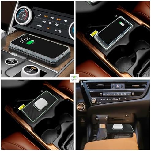 Ultimate 15 W Wireless Car Charging Pad – Fast Non-Slip Cordless Phone Charger for i Phone 11/12/13/14/15 & Galaxy S21/S22/S23/S24/NOTE10 – Convenient & Secure Vehicle Power Solution with 30 cm C1 Pro Cable for Enhanced Compatibility and Safety