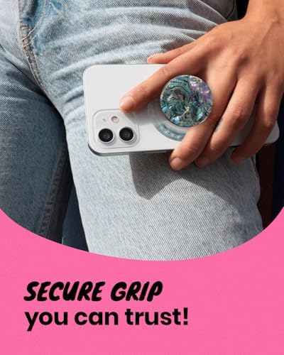 Seashell-Inspired Phone Grip Stand – Stylish Blue-Green Collapsible Holder for Smartphones and Tablets – Ultimate Stability and Hands-Free Viewing Solution – Perfect Gift for Tech Enthusiasts and Trendsetters
