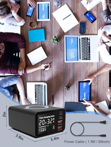High-Power 110 W 4-Port USB Charging Hub for Multiple Devices – Fast, Smart, and Space-Saving Charger Station with Advanced Safety Features for Home and Office Use