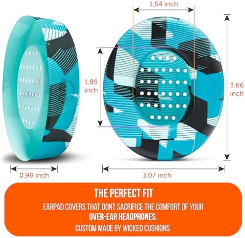 Upgrade Your Beats: WC Sweat Z Studio Earpad Covers for Studio 2 & 3 | Revolutionary Sweatproof Design, Effortlessly Washable, Perfect Fit | Unmatched Protection for Headphones & Enhanced Comfort