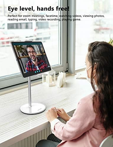 Ergonomic Aluminum Tablet Stand for i Pad Pro, Mini, Air & Surface Pro – Adjustable Multi-Angle Holder for 4.7” to 13” Screens – Lightweight & Portable Dock for Enhanced Comfort and Productivity