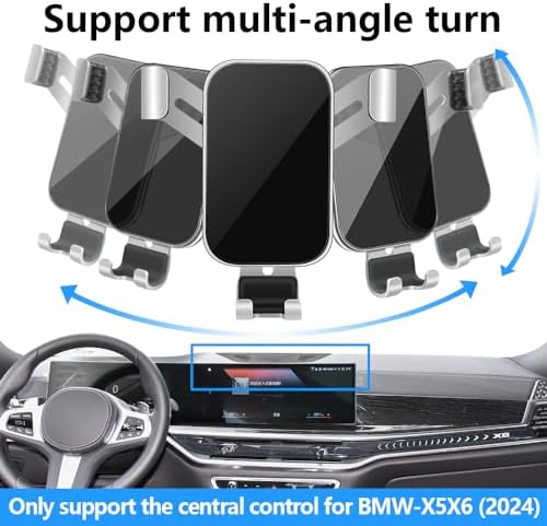 LUNQIN BMW X5, X6, X7 Car Phone Holder (2023-2026) – Premium Mobile Cradle for Secure Hands-Free Navigation and Quick Charging – Enhance In-Car Connectivity with Sleek, Durable Design and Effortless Installation