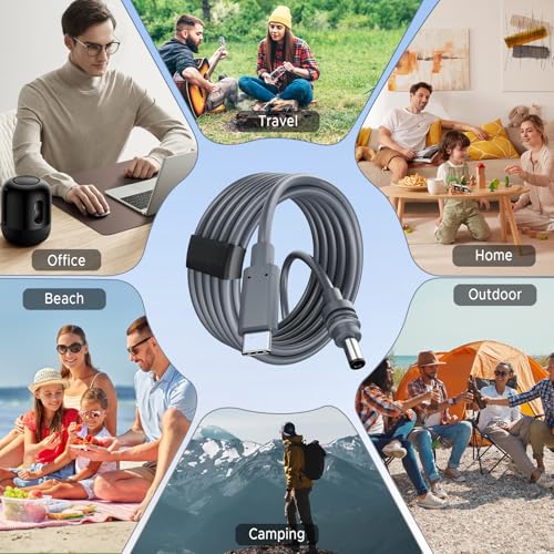 Starlink Mini USB-C to DC Power Cable, Max 100W Input USB Type C to DC Cable, Waterproof, Starlink Mini USB Cable Compatible with 65W+ PD Source 3M/10Ft – Enhanced Compatibility and Speed