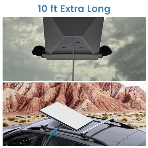 10 ft Starlink Mini Car Charger – 12 V-48 V Power Adapter with Dual USB & USB C Ports, PD 30 W Fast Charging, Ultimate Flexibility for Road Trips & Camping, High-Quality Durable Design