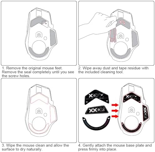 Transform Your Gaming with HUYUN Ultra Strong Glass Mouse Feet Skates for Logi G502 – Precision, Speed, and Effortless Gliding for Unmatched Performance! Enhance Your G502 Experience with Durable, Curved Edge Design for Reduced Friction and Superior Tracking in Competitive Play!
