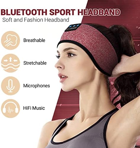 Revolutionary Wireless Sleep Headband with HD Sound: Ultimate Comfort Bluetooth Earphones for Relaxation, Fitness, and Travel – Sweat-Resistant Eye Mask for Active Lifestyles and All-Night Use