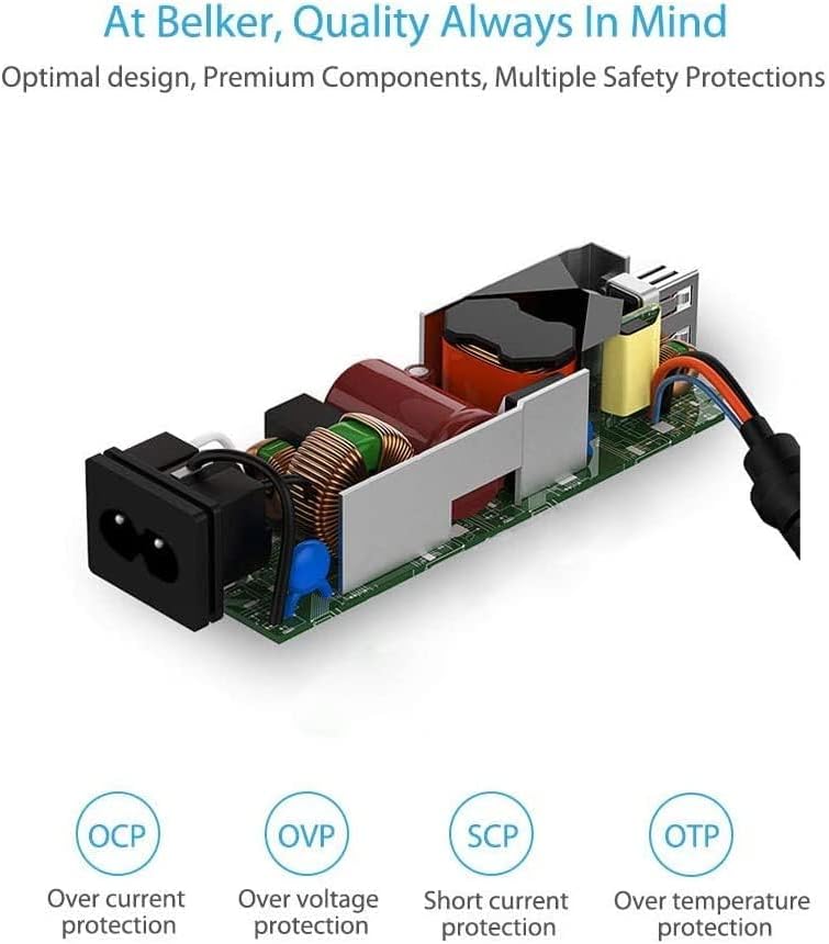 Universal 90 W Laptop Charger with Versatile Compatibility – Fast Charging for Dell, HP, Lenovo, Acer, and More – Ideal Power Supply for Notebooks and Chromebooks – Includes Multiple High-Quality Tips and 24-Month Warranty – Enhanced Performance and Reliability for Your Everyday Needs