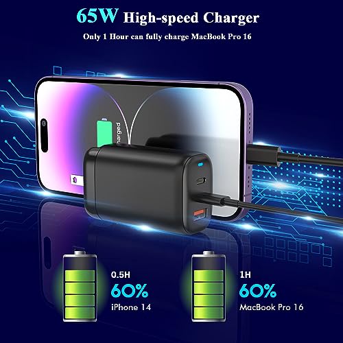 Ultra-Fast Dual USB-C Wall Charger for i Phone 15 – 40 W Power Delivery Adapter, Compact and Foldable Design for On-the-Go Charging, Ideal for i Phone 15/14/13 Pro, i Pad, and More – Maximum Efficiency with Enhanced Safety Features