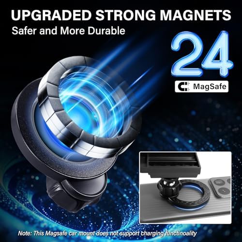 Custom-Fit 360-Degree Rotation Car Phone Holder for Toyota Corolla 2019-2025 & Corolla Cross 2022-2025 – Hands-Free Cell Phone Cradle with 8-Inch Screen Compatibility – Elevate Driving Safety and Convenience with Sturdy, Easy-Install Mount