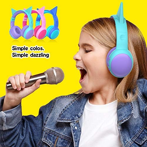 Gorsun Kids’ Purple Cat Ear Bluetooth Headphones – Safe Over-Ear Wireless Headset with 85 d B Volume Limiting, 40-Hour Battery Life, Built-in Microphone, and Bluetooth 5.3 for Toddlers and Young Children – Ideal for Music, Learning, and Playtime Adventures