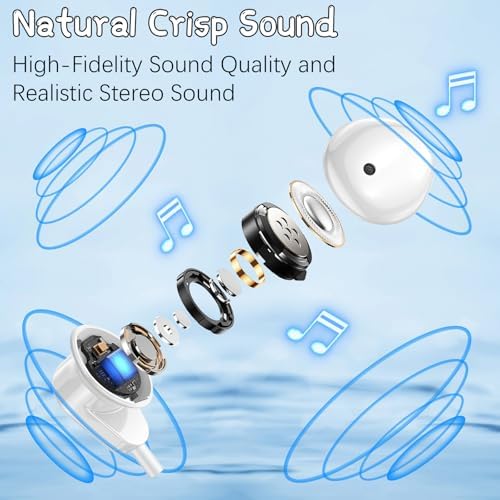 Elevate Your Listening Experience with Premium USB C Wired Earbuds for i Phone 16 Pro – Outstanding Sound Clarity, Ergonomic Comfort & Magnetic Lock for Tangle-Free Storage – Compatible with i Pad Pro & Samsung Galaxy S25/S24/S23/S22/Ultra Note 10/20 – Ideal for Audiophiles & Casual Users Alike