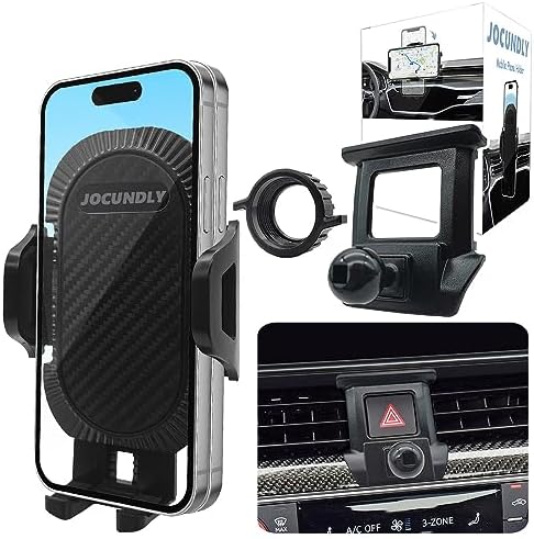 Audi A4/A5/S4/S5/RS4/RS5/Allroad Phone Holder Mount (2017-2024) – Thick Case Friendly Air Vent Cradle for Optimal Navigation and Hands-Free Calling – Durable & Stylish Mobile Device Accessory for All Smartphones