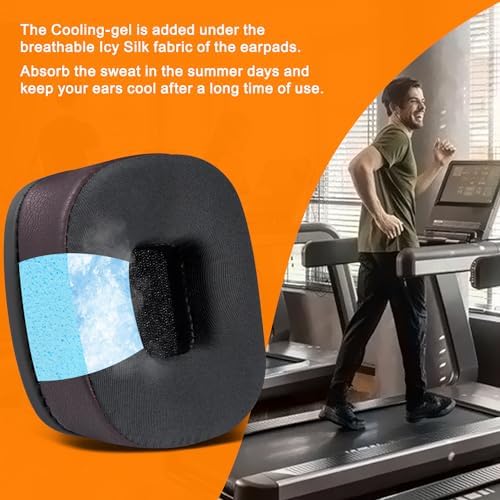 Upgrade Your Marshall Major I/II/III/IV/V Headphones with SOULWIT Cooling Gel Ear Pads – Premium Noise Isolation Cushions for Ultimate Comfort and Enhanced Sound Quality in Sleek Black Gold Design