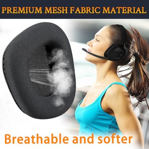 Upgrade Your Corsair Void Gaming Headset with SOULWIT Burgundy Mesh Replacement Earpads – Premium Noise-Isolating Ear Cushions for Unmatched Audio Clarity and Comfort – Effortless Installation with Long-Lasting Durability for Serious Gamers