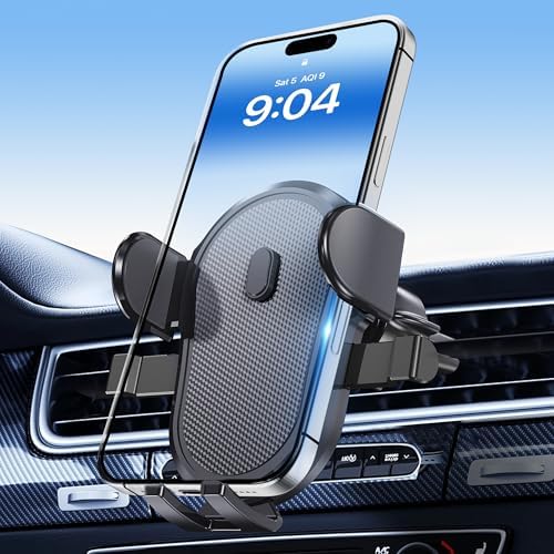 Universal Smartphone Air Vent Mount – Premium Adjustable Phone Holder for All Devices with Enhanced Hook Clip Stability, 360-Degree Rotation & Quick Tool-Free Installation – Perfect for Hands-Free Navigation and Accessibility in Any Vehicle