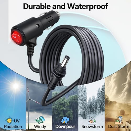 Starlink Mini Power Cable – 3 M/9.8 FT USB C to DC Power Cable with 18 AWG Copper Wire, Waterproof Design for Ultimate Durability, Compatible with 100 W+ Power Banks & 20 V PD Chargers – Fast Charging & Enhanced Connectivity Solutions for Outdoor Use