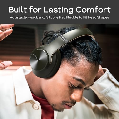 Transform Your Listening Journey with DOQAUS Over-Ear Bluetooth Headphones: 90-Hour Playtime, Tailored EQ Settings, and Superior Noise Cancellation for Unmatched Comfort and Audio Clarity in Music and Calls
