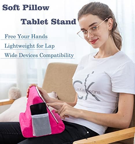 Experience Unmatched Comfort with the Joinhome Multi-Angle Soft Pillow Tablet and Phone Holder – Your Essential Portable Lap Stand for i Pad and Mobile Devices, Featuring a Handy Storage Pocket for Effortless Organization, Ideal for Hands-Free Viewing, Reading, and Video Chats in Trendy Blue. Elevate your digital lifestyle with this versatile accessory that adapts to your needs, ensuring personalized angles for every activity. Its plush, cushioned design offers ultimate relaxation while accommodating various tablets and smartphones. Lightweight and easily transportable, this innovative stand transforms any setting into a cozy media haven, whether you’re lounging on the couch or relaxing in bed. With the built-in pocket, keep your essentials organized and within reach, making it perfect for binge-watching or catching up on emails. Crafted from durable materials for long-lasting use, maintaining its fresh look is a breeze with simple spot cleaning. Unlock the potential of your mobile devices with the Joinhome Soft Pillow Tablet Stand today!
