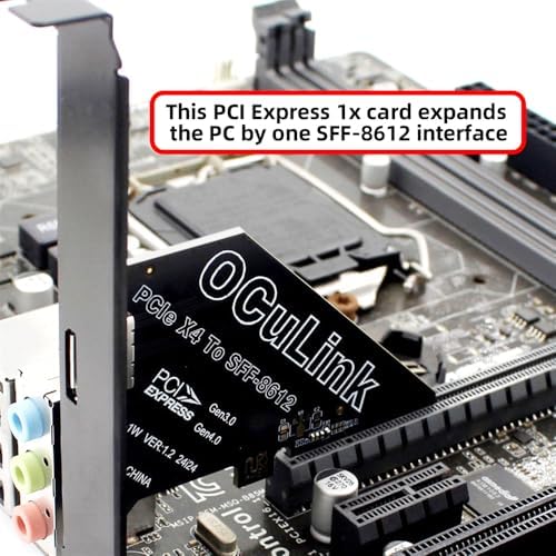 Elevate Your Computing Power: Cablecc SFF-8612 Oculink to M.2 NVMe PCIe SSD Enclosure Adapter for 2280 SSDs – Ultimate Speed and Compatibility Upgrade for Your Mainboard