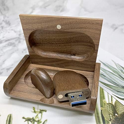 Elegant Maple Wood USB 3.0 Flash Drive – 32 GB Super-Speed Jump Drive Box by FEWINA, Perfect Gift for Photographers, Stylish Data Storage Solution for Weddings, Anniversaries, and Birthdays, Unique Wooden USB Stick with Enhanced Compatibility