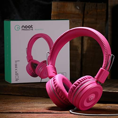 Elevate Your Child’s Audio Experience with Noot Products K22 Flamingo Pink Foldable Kids Headphones – Lightweight Stereo Headset for Ultimate Comfort, Perfect for School, Travel, and Daily Adventures – Tangle-Free 5 ft Cord & Universal 3.5 mm Jack Compatibility for Seamless Connectivity with i Pad, Kindle Fire, and More