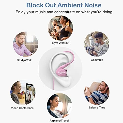 Lightweight Purple Sport Earbuds for Small Ears: Noise-Isolating, Comfortable Fit with Earhooks for Kids and Women, Perfect for Running and Workouts, Hands-Free Mic and Volume Control for Seamless Connectivity